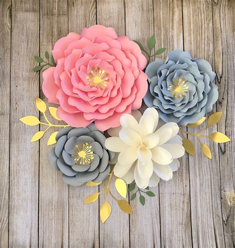 Pdf Paper Flower Template Diy Paper Flower For Event Decor Etsy Canada