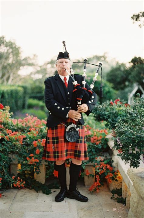 The Scottish Prove That Real Men Wear Kilts San Ysidro Ranch Wedding