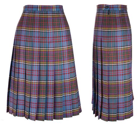 17900 Skirt Ladies Pleated All Round Pleats Tartan Clothing