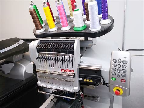 Melco Emt 16 Plus Commercial Grade Embroidery Machine 16 Needles Single