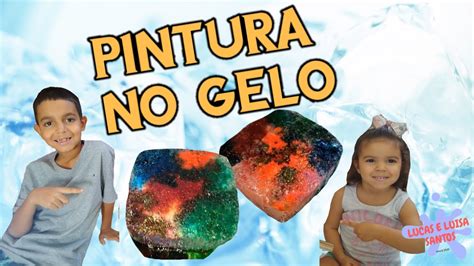 Pintura no Gelo e Sal Experimento para Crianças YouTube