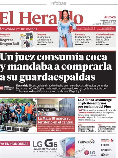 El Heraldo Honduras Jueves 29 De Junio De 2017 Infobae