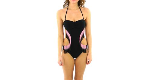 Bikini Lab Fringe Ferdinand Monokini Swimoutlet Youtube