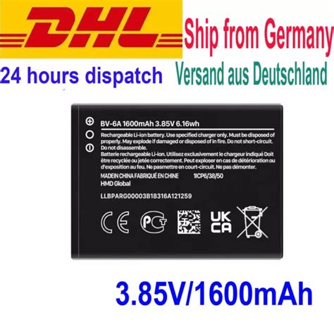 BV 6A BATTERY AKKU für Nokia 2720 flip 2060 TA 1168 TA 1059 16BTSB21A13