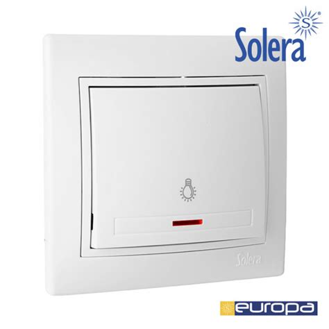 Pulsador Luz Luminoso A V Erp Ilu Serie Europa Solera E