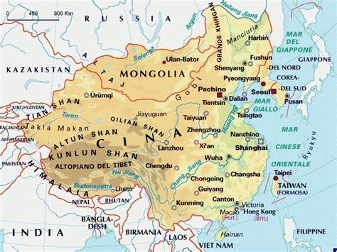 Carta Geografica Della Cina Cerca Con Google Geografia Mapa