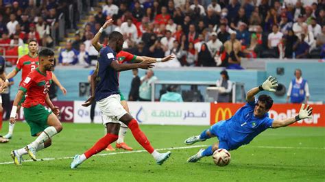 France Vs Morocco Semi Final Highlights France Beat Morocco 2 0 To Set