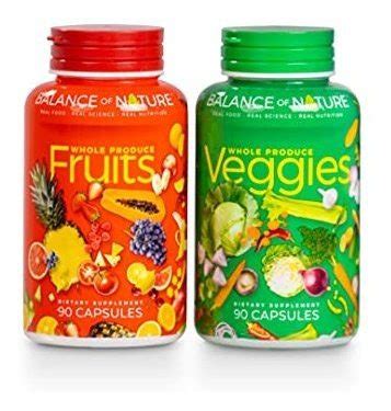 Suplementos De Frutas Y Verduras De Balance Of Nature 90 C Envío gratis