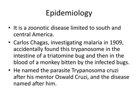 American Trypanosomiasis Chagas Diseasepptx