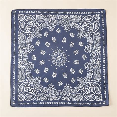 Ethnic Paisley Cashew Flower Pattern Scarf Square Daily Commuting