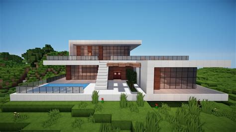 Minecraft Moderne Villa Youtube