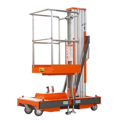 Kinglift 6m 100kg Hydraulic Single Mast Aluminum Alloy Lift Aerial