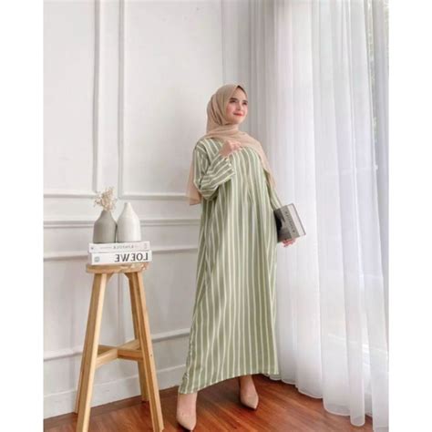 Jual Kinara Cod Daster Gamis Long Daster Rayon Viscose Lengan Panjang