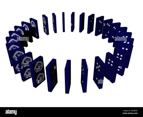 Dominoes arranged differently Stock Photo - Alamy