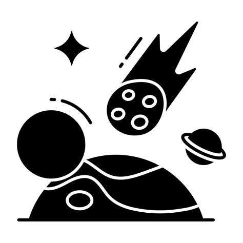 An Icon Design Of Meteorite 25838246 Vector Art At Vecteezy