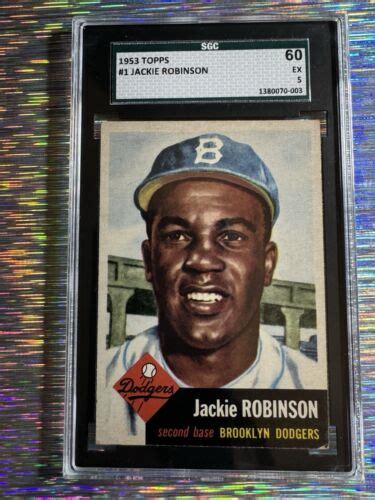 Jackie Robinson Topps Sgc Ebay