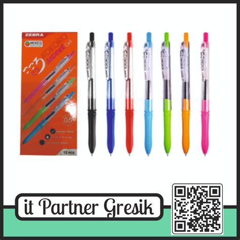 Jual PULPEN PULPEN GEL KOKORO ZEBRA WARNA WARNI Shopee Indonesia