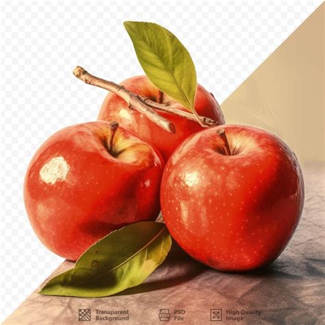 Photographie Alimentaire Artistique De Pommes Rouges PSD Premium