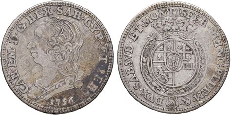 NumisBids Nomisma Spa E Auction 20 Lot 800 Carlo Emanuele III 1730