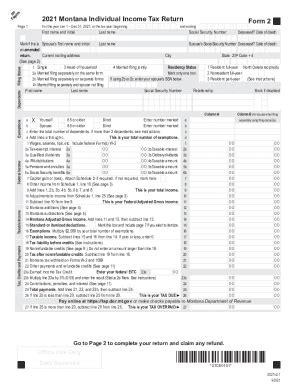 2022 MT Form 2 Fill Online Printable Fillable Blank PdfFiller