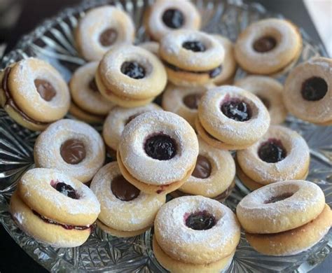 Biscotti Nutella E Marmellata Con Frolla Alla Panna Dolce Ripieno