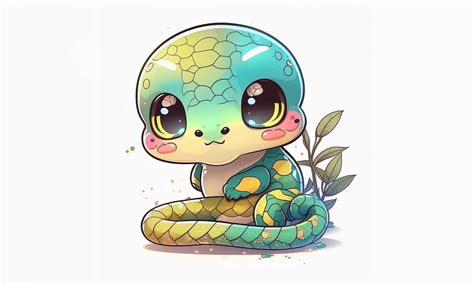 Kawaii Snake Cute Graphic Graphic By Poster Boutique · Creative Fabrica