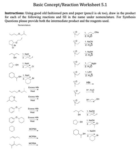 ️Reaction Mechanism Worksheet Free Download| Gambr.co