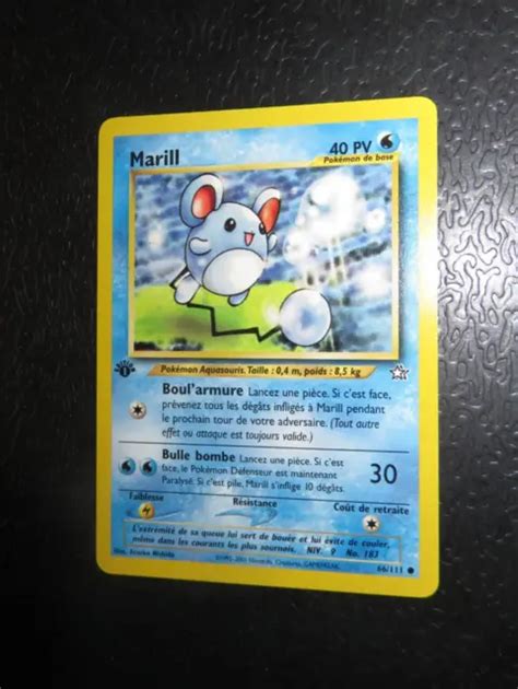 Carte Pokemon Marill 66111 Edition 1 Neo Genesis Nm Wizards Eur