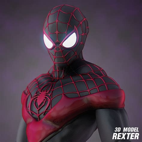 Artstation Spiderman Miles Morales Ps5 Fanart Warayut Kerdsuwan Rexter