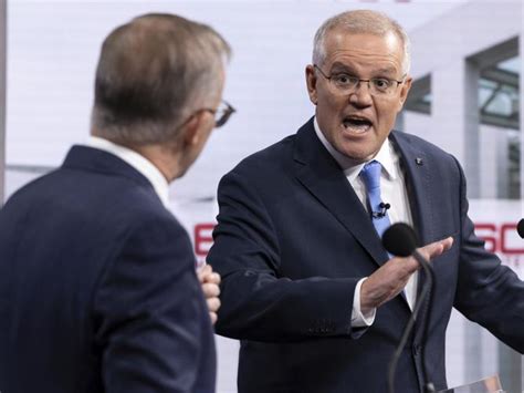 Federal Election 2022 Nines Leaders Debate With Scott Morrison And