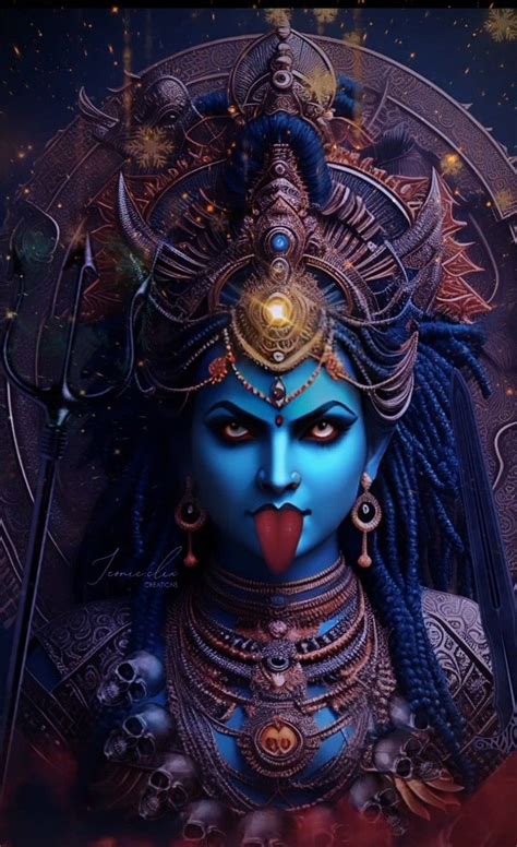 Goddess Kali Images Indian Goddess Kali Durga Goddess Third Eye Art