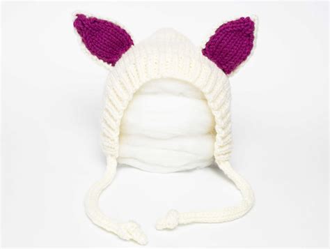 Bunny Pixie Bonnet Hat Knitting Pattern Ribblr