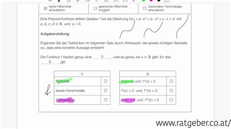 Mathelernen Mit Martin BIFIE Beispiel 1 312 Eigenschaften Einer