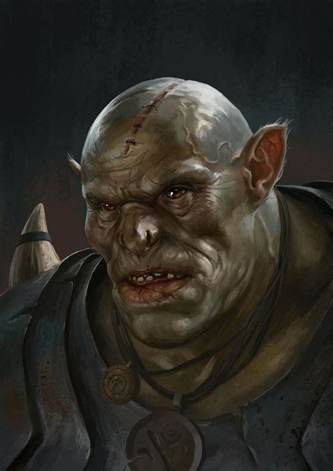 Orc Gintas Galvanauskas Fantasy Rpg Dungeons And Dragons Art Fantasy Races