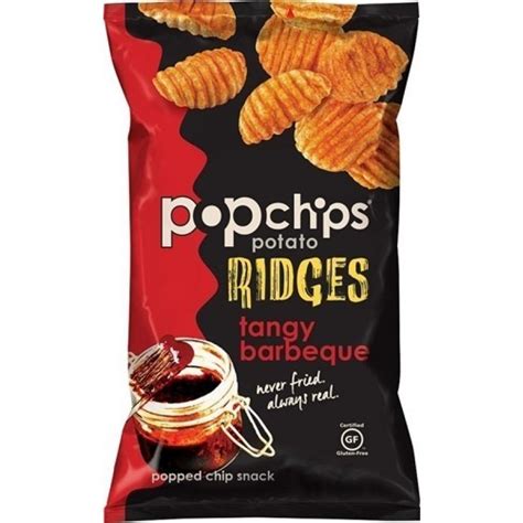 Pop Chips Potato Ridges Tangy Bbq