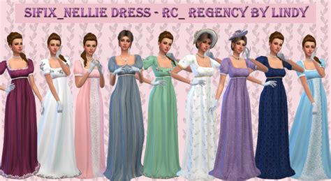 Sifix Nellie Dress RC Regency By Lindy Sims 4 Dresses Sims 4 Sims