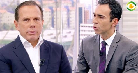 P Blico Aponta Atrito De Cesar Tralli E Jo O Doria No Sptv E Entrevista