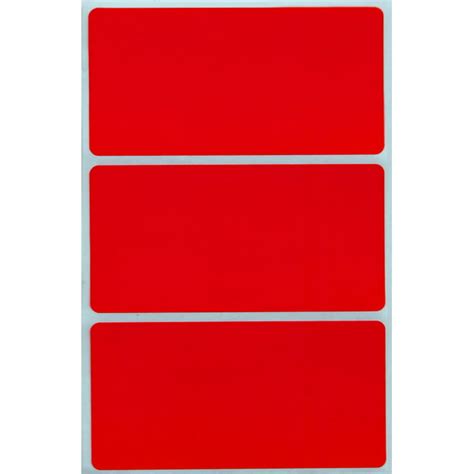 Colorful Name Tag Stickers For Office 4x2 Inch Red Sticker Labels 102