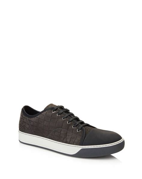 Lanvin DBB1 EMBOSSED CALFSKIN SNEAKER, Sneakers Men | Lanvin Online Store