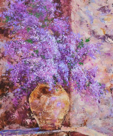 Emilia Milcheva Prints Lilac Splendor Hi End Print On Canvas