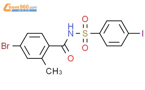 477843 74 6 Benzamide 4 bromo N 4 iodophenyl sulfonyl 2 methyl CAS号