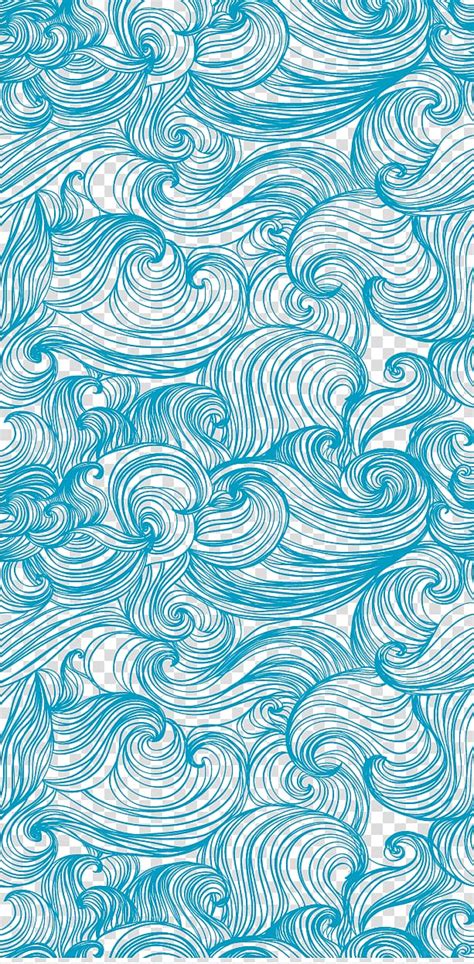 Wind Wave Pattern Wavy Lines Manuscript Material Shading Transparent