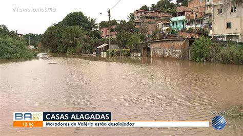 Bahia Meio Dia Salvador Temporal deixa famílias desalojadas no