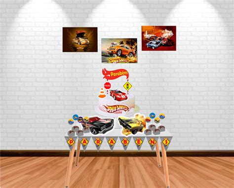 Kit Festa Em Casa Hot Wheels No Elo Eloarts Festejando Personalidade A