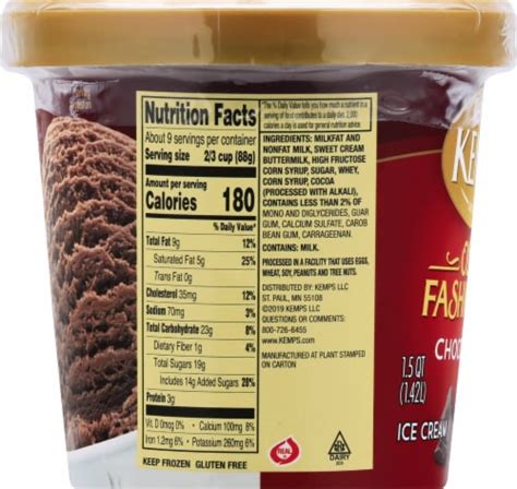 Kemps Old Fashioned Chocolate Ice Cream Tub 48 Oz Frys Food Stores