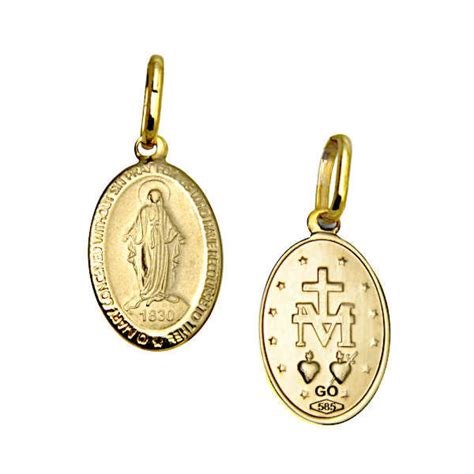 Oval Miraculous Medal 15 X 11 Mm