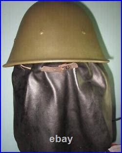 Orig Restored Dutch M38 KNIL MILSCO Helmet Stahlhelm Casque Casco Elmo