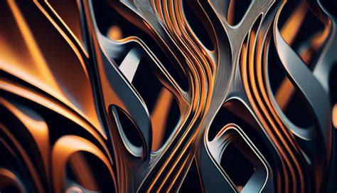 Free Photo | Abstract patterned backdrop with modern metallic decoration generative AI