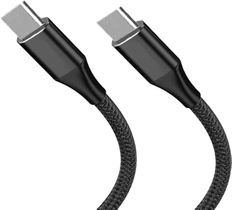 Max And Max Usb C Cable 2m Braided Pd Fast Charging Usb Type C To Usb Type C Compatible With