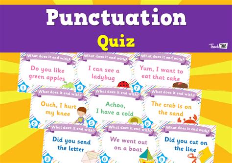 Punctuation Quiz Teacher Resources And Classroom Games Teach This